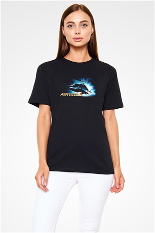 Airwolf Siyah Unisex Tişört