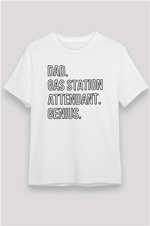 Akaryakıt Beyaz Unisex Tişört T-Shirt - TişörtFabrikası