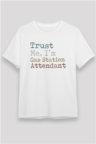 Akaryakıt Beyaz Unisex Tişört T-Shirt - TişörtFabrikası