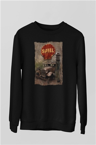 Akaryakıt Siyah Unisex Sweatshirt