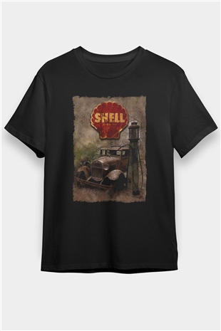 Akaryakıt Siyah Unisex Tişört T-Shirt - TişörtFabrikası
