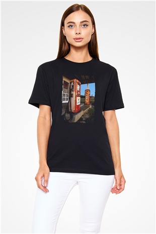Akaryakıt Siyah Unisex Tişört T-Shirt - TişörtFabrikası