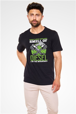 Akaryakıt Siyah Unisex Tişört T-Shirt - TişörtFabrikası