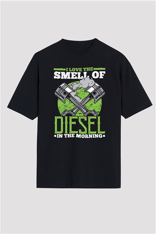 Akaryakıt Siyah Oversize Tişört Oversize T-shirt - TişörtFabrikası