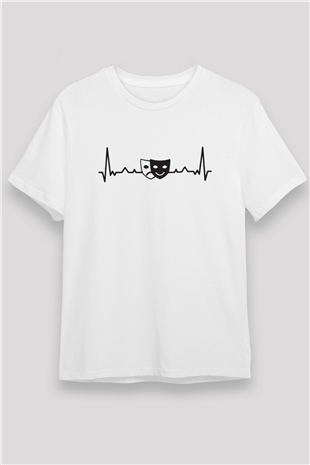 Aktör Beyaz Unisex Tişört T-Shirt - TişörtFabrikası