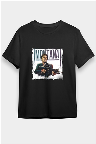 Al Pacino Baskılı Unisex Siyah Tişört