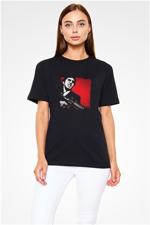 Al Pacino Baskılı Unisex Siyah Tişört