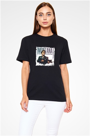 Al Pacino Baskılı Unisex Siyah Tişört