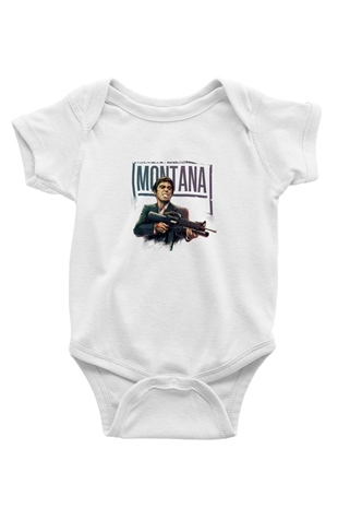 Al Pacino Unisex Baskılı Beyaz Bebek Body - Zıbın