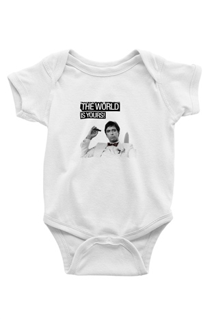 Al Pacino Unisex Baskılı Beyaz Bebek Body - Zıbın