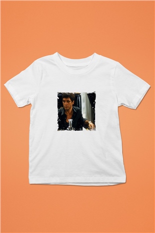 Al Pacino Unisex Baskılı Beyaz Çocuk Tişört