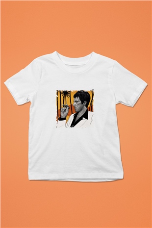Al Pacino Unisex Baskılı Beyaz Çocuk Tişört