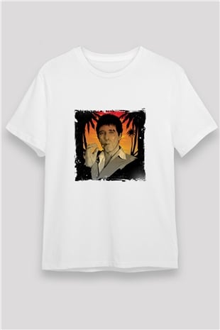 Al Pacino Unisex Baskılı Beyaz Tişört