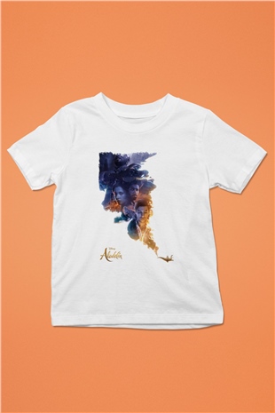 Aladdin Beyaz Unisex Çocuk Tişört
