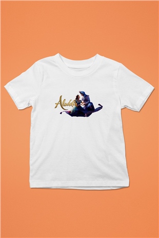 Aladdin Beyaz Unisex Çocuk Tişört