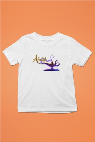 Aladdin Beyaz Unisex Çocuk Tişört