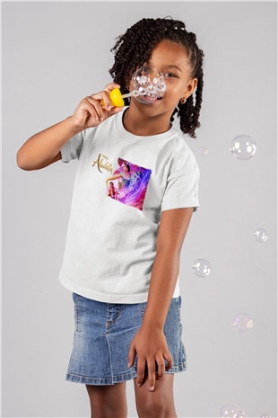 Aladdin Beyaz Unisex Çocuk Tişört