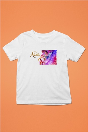 Aladdin Beyaz Unisex Çocuk Tişört