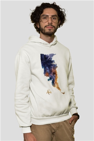 Aladdin Beyaz Unisex Hoodie