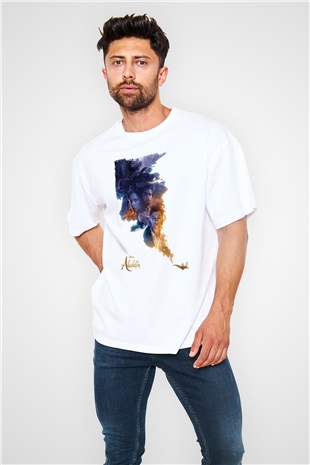 Aladdin Beyaz Oversize Tişört Oversize T-shirt