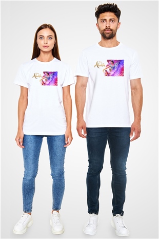 Aladdin Beyaz Unisex Tişört T-Shirt