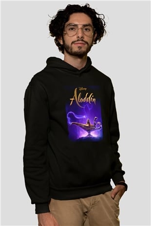 Aladdin Siyah Unisex Hoodie