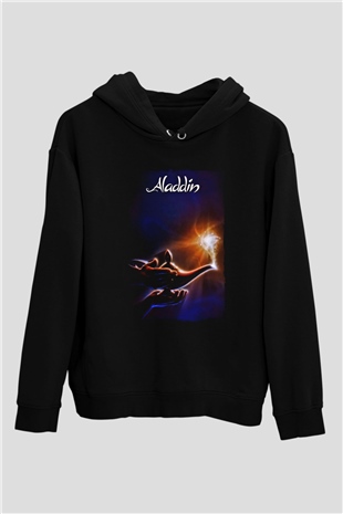 Aladdin Siyah Unisex Hoodie