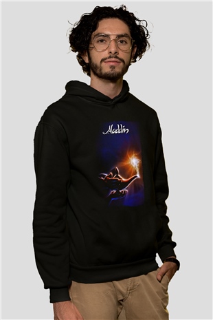 Aladdin Siyah Unisex Hoodie