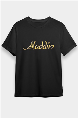 Aladdin Siyah Unisex Tişört T-Shirt