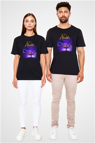 Aladdin Siyah Unisex Tişört T-Shirt