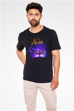 Aladdin Siyah Unisex Tişört T-Shirt
