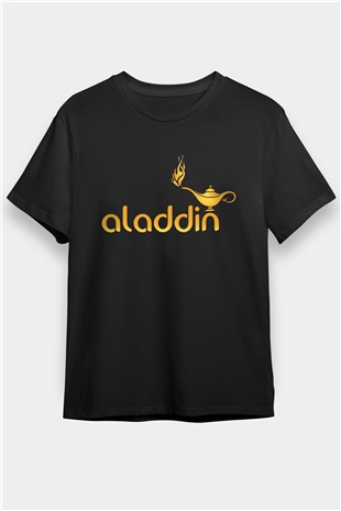 Aladdin Siyah Unisex Tişört T-Shirt