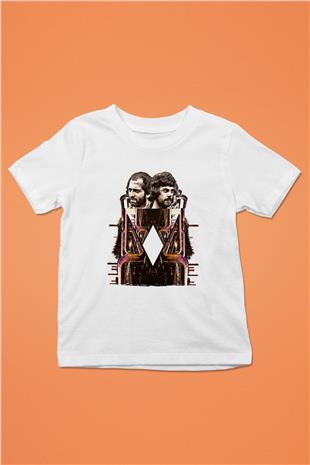 Alan Persons Project Baskılı Beyaz Unisex Beyaz Çocuk Tişört - Tshirt