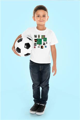 Alan Persons Project Baskılı Beyaz Unisex Beyaz Çocuk Tişört - Tshirt