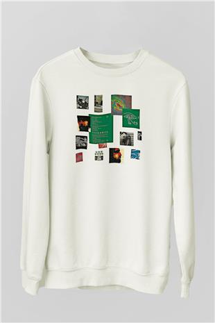 Alan Persons Project Baskılı Beyaz Unisex Sweatshirt