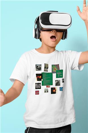 Alan Persons Project Baskılı Beyaz Unisex Beyaz Çocuk Tişört - Tshirt