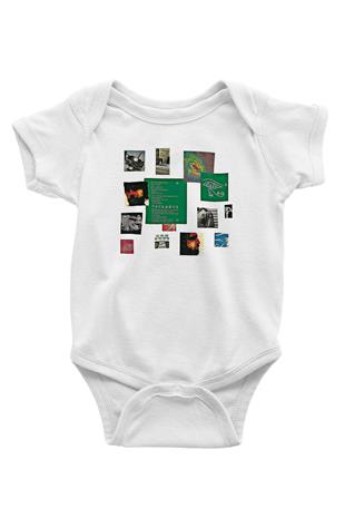 Alan Persons Project Baskılı Beyaz Unisex Bebek Body - Zıbın