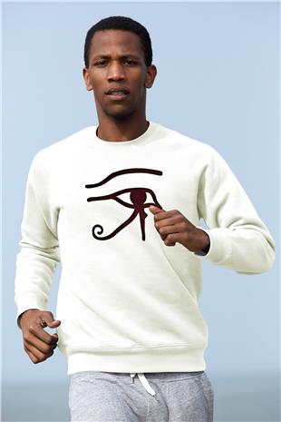 Alan Persons Project Baskılı Beyaz Unisex Sweatshirt