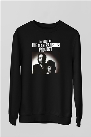 Alan Persons Project Baskılı Unisex Siyah Sweatshirt