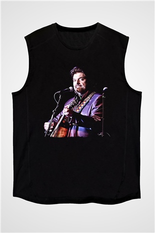Alan Persons Project Baskılı Unisex Siyah Kolsuz Tişört - Tshirt