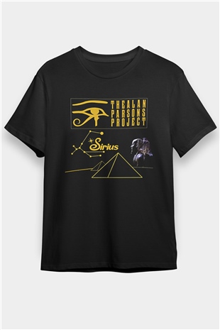 Alan Persons Project Baskılı Unisex Siyah Tişört - Tshirt