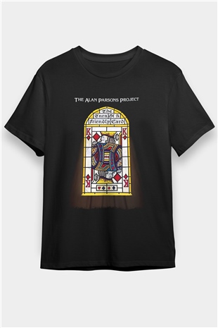 Alan Persons Project Baskılı Unisex Siyah Tişört - Tshirt