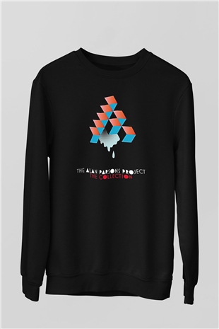 Alan Persons Project Baskılı Unisex Siyah Sweatshirt