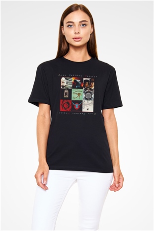 Alan Persons Project Baskılı Unisex Siyah Tişört - Tshirt
