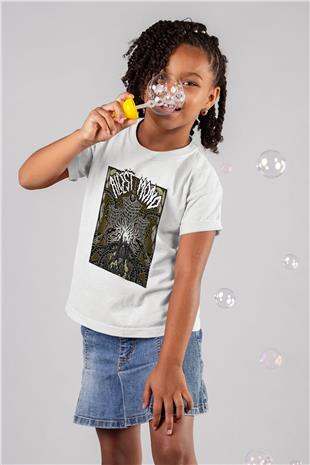 Alcest Baskılı Beyaz Unisex Beyaz Çocuk Tişört - Tshirt