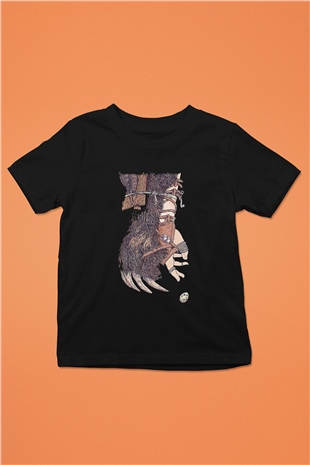 Alcest Baskılı Unisex Siyah Çocuk Tişört - Tshirt