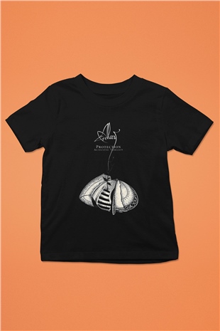 Alcest Baskılı Unisex Siyah Çocuk Tişört - Tshirt