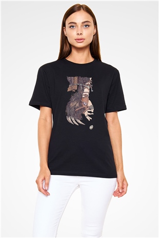 Alcest Baskılı Unisex Siyah Tişört - Tshirt