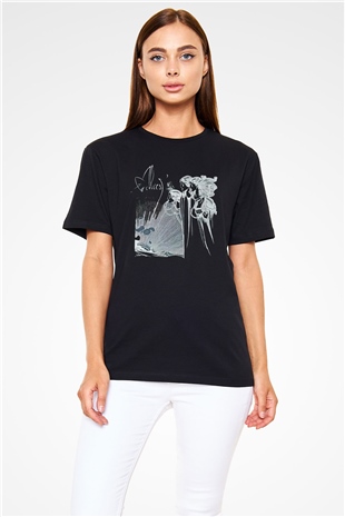Alcest Baskılı Unisex Siyah Tişört - Tshirt
