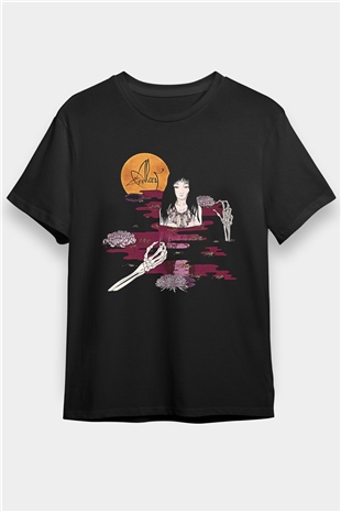 Alcest Baskılı Unisex Siyah Tişört - Tshirt